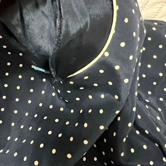 90s Vision Apparel Silk Dot
Dress 6 medium blue and cream midi - Picture 10 of 12